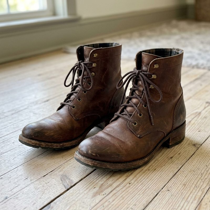 Stiefeletten Leder braun
