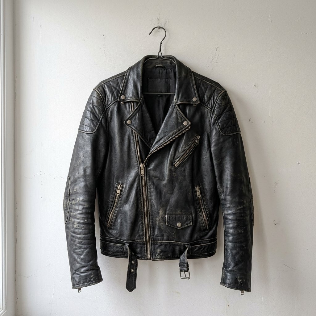 Bikerjacke aus Leder Bild 1