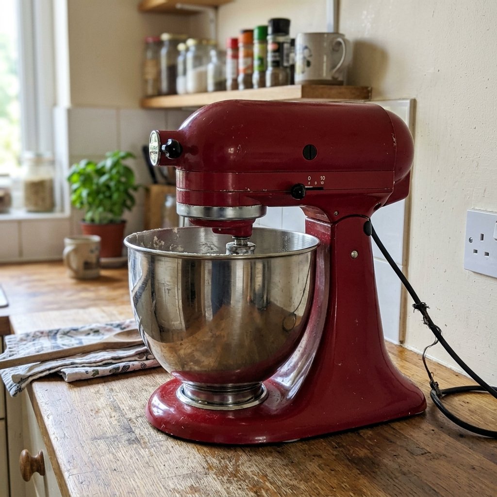 Küchenmaschine rot, Retro-Look Bild 1