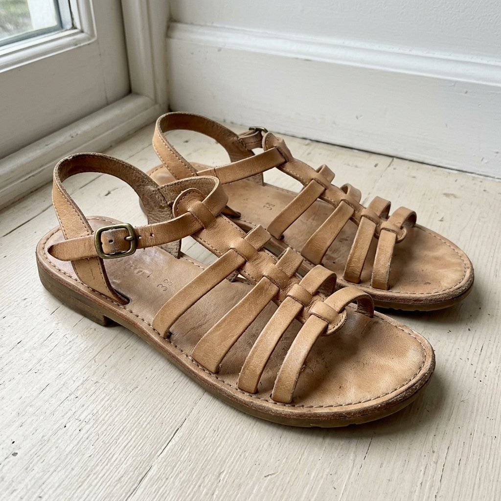 Riemchensandalen aus Leder Bild 1