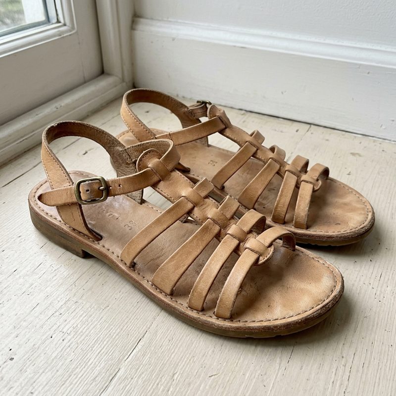Riemchensandalen aus Leder