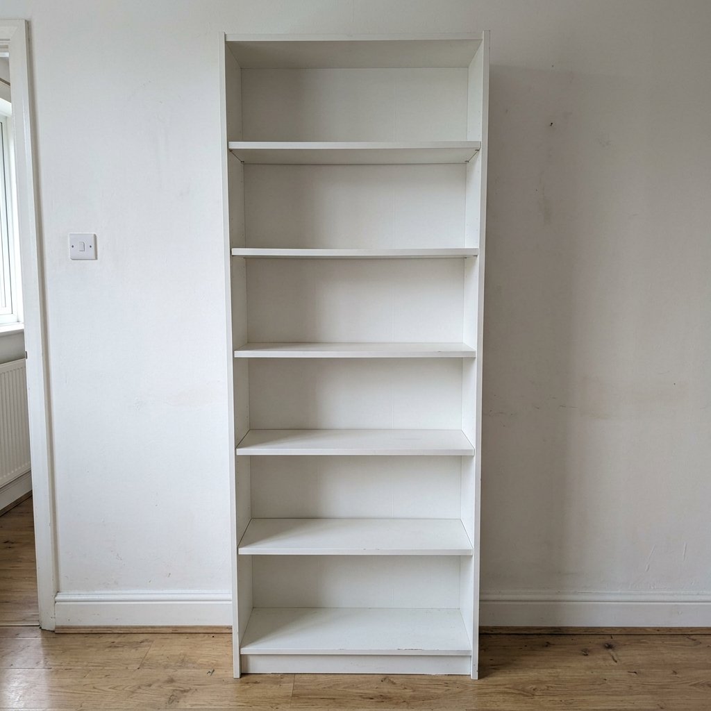Bücherregal weiß, 5 Böden Bild 1