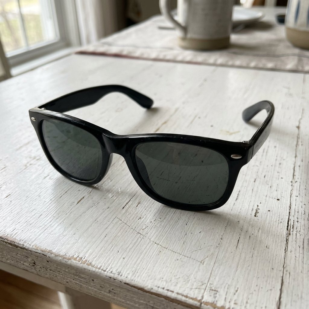 Klassische Sonnenbrille schwarz Bild 1